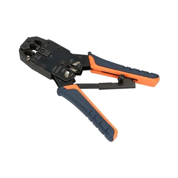 EXTRALINK 4P+6P+8P suspaudimo įrankis su terkšle (EL-CRIMP-4P6P8P)
