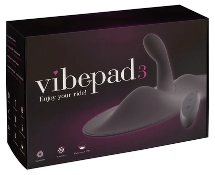 vibepad 3 dėvimas vibratorius su G taško stimuliatoriumi, juodas