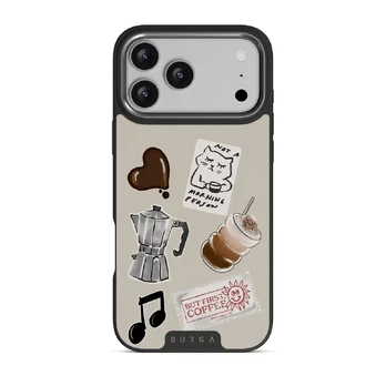 Oat Milk Please - iPhone 17 Pro Max Case, Elite Dark (MagSafe) / Gunmetal