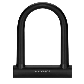 Rockbros U-Lock dviračio spyna, sustiprinta spyna su raktu - juoda
