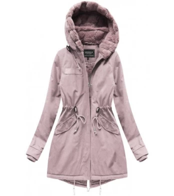 WARM TRANSITION PARKA POWDER PINK (W806) striukė