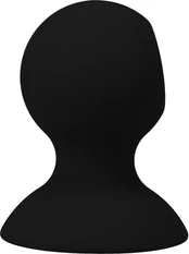 Doc Johnson Silicone Suction Cups for Nipple Stimulation - Pair, Juodas