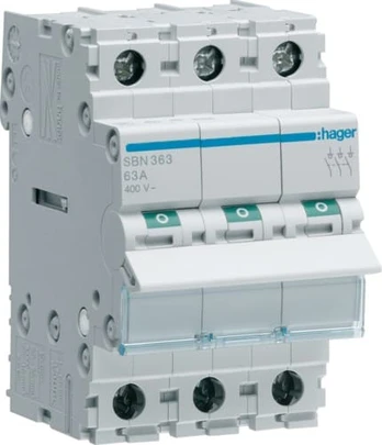 Hager modulinis jungiklis 63A 3P SBN363