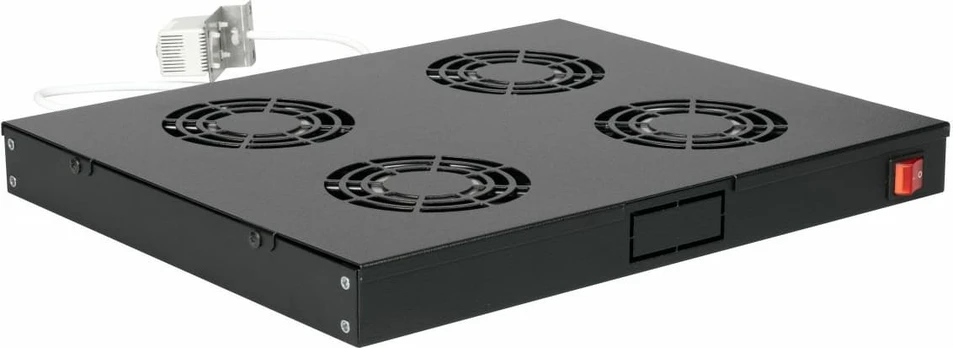 Equip Cooling Fans 19', 1U, 4FANS, RAL9005 Black