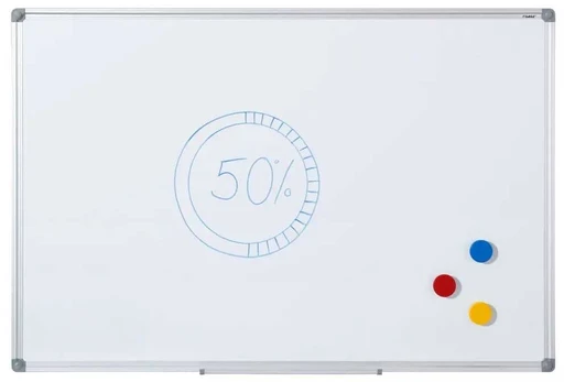 Magnetinė balta lenta Dahle, 60x90cm, aliuminio rėmu