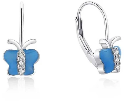 Moiss Charming sidabrinis earrings Butterflies E0003656