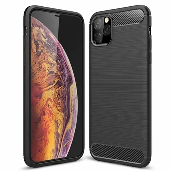 Fusion Trust Back Case Silikona Aizsargapvalks Priekš Apple iPhone 11 Pro Melns