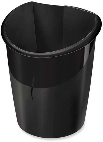 Durable Papirkurv cep ellypse greenspirit af genbrugsplast sort