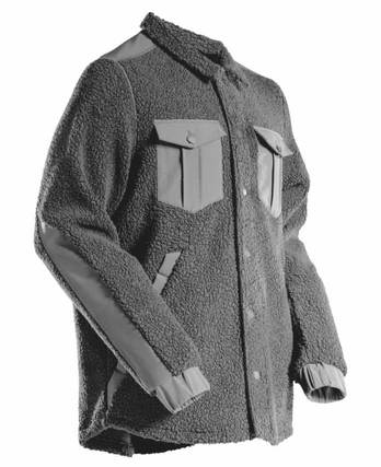 Pile shirt 23004 Customized, grey 2XL, Mascot