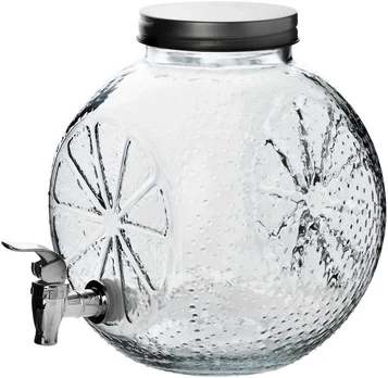 Allesken MODERN KITCHEN Szklany słój su kranikiem 5L
