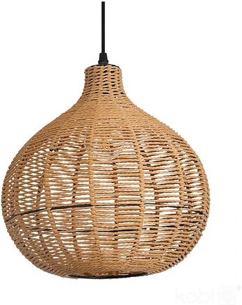 Pakabinamas šviestuvas BOHO SILVON, E27, medžio sp.