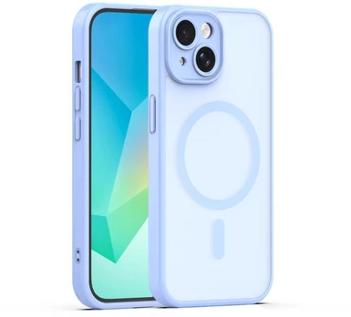 Dėklas Telforceone Mag Matt case for iPhone 13 6,1' light mėlynas camera protection