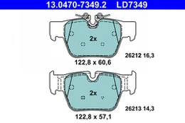 ATE 13.0470-7349.2 Brake pad set