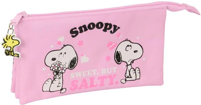 Safta Snoopy triple pencil case