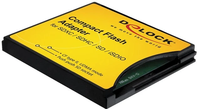 Delock Compact Flash Adapter for SD / MMC Memory Cards 61219