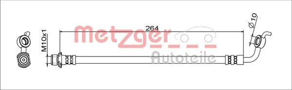 Stabdžių žarnelė METZGER 4111719
