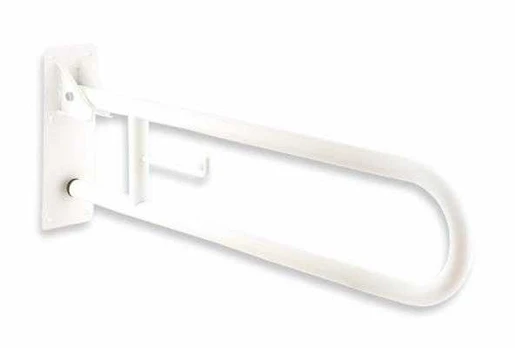 Atlenkiamas ranktūris su popieriaus laikikliu 738mm. baltas