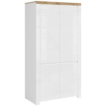Spinta Vigo 4D, 106x56x202 cm, balta/ruda