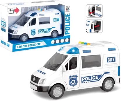 Žaislinis policijos automobilis su garsais Artyk, 22 cm