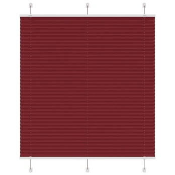 Plisuota žaliuze Bordo raudona 115x150 cm Audinio plotis