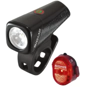 Dviračio žibintų rinkinys Sigma Buster 150 + Nugget Flash USB kaina