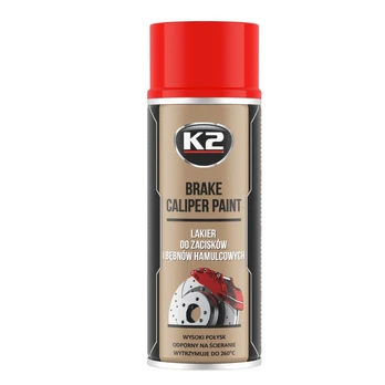 Stabdžių apkabos dažai, K2, Caliper, 400ml., raudoni