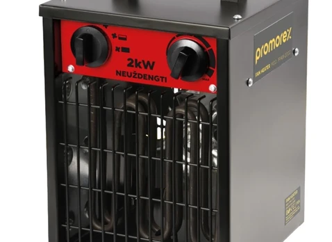 Statybinis šildytuvas-termoventiliatorius PROMOREX, 2000 W, apšildomas plotas 20 m2, IFH01-2000