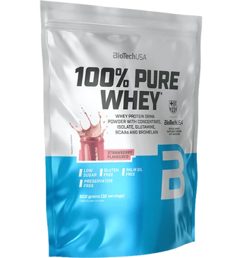 BioTech 100% Pure Whey, Strawberry, 900 g