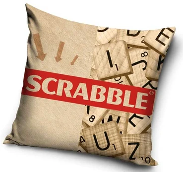 Pagalvės užvalkalas „Scrabble“ 40*40 cm