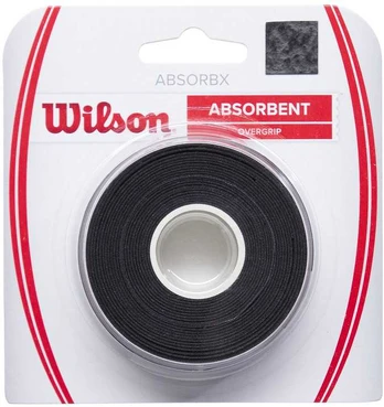 Wilson Absorbx Overgrip grippi, 3-pack, musta