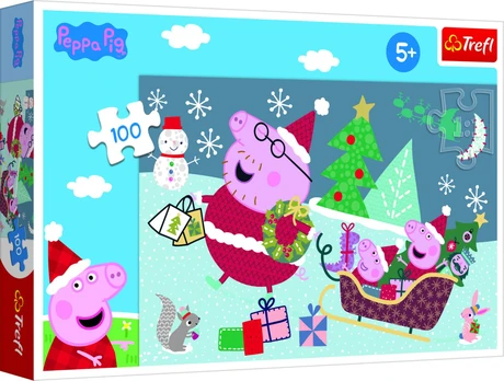 TREFL PEPPA Dėlionė „Kalėdos“, 100 det.