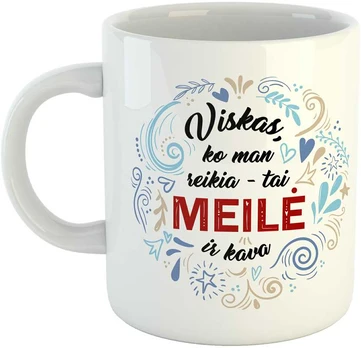 Puodelis "Meilė ir kava"
