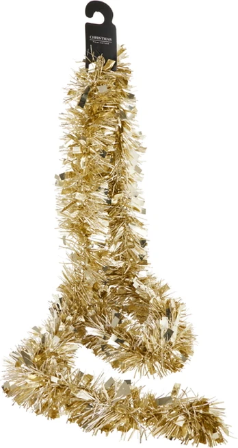 Kalėdinė girlianda TINSEL, auksinės sp., 20 m