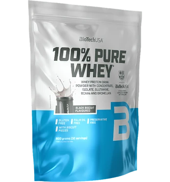 BioTech 100% Pure Whey, Black Biscuit, 900 g