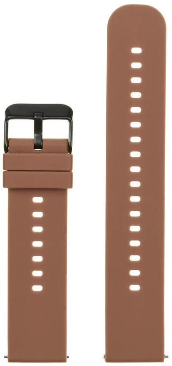 Pacific U27 rubber watch strap - ruda/juodas - 20mm