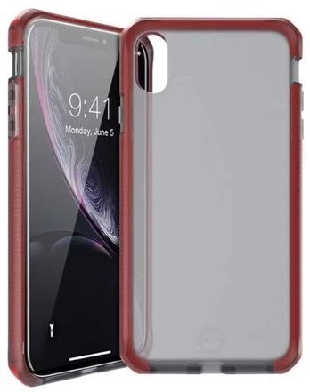 Dėklas ITSKINS SUPREME FROST cover til iPhone XR®. Rød og sort