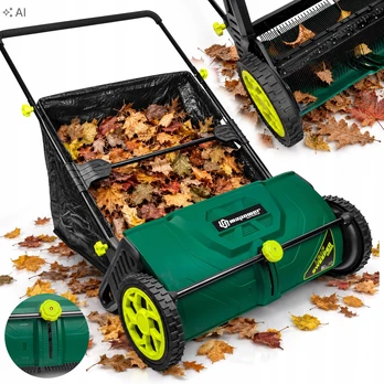 Rankinis lapų rinktuvas MAPOWER MPLC02 su 120 l krepšiu