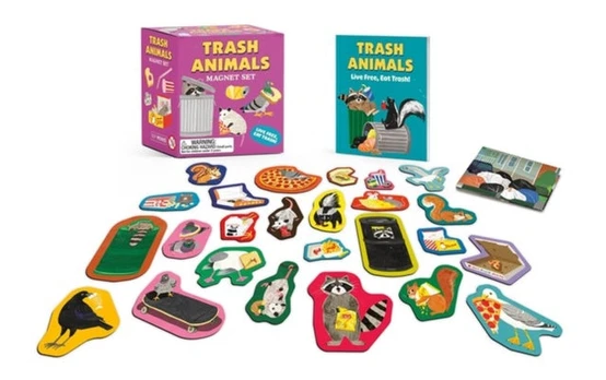Trash Animals Magnet Set, Live Free, Eat Trash!