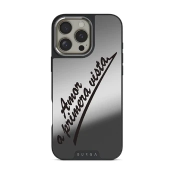 Amor - iPhone 16 Pro Max Case, Elite Mirror Dark (MagSafe) / Silver