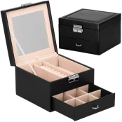 Dėžutė papuošalams Secret Elegance Black kaina