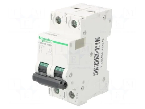 Circuit breaker | 500VDC | Inom: 32A | Poles: 2 | Charact: C | 20kA | IP20