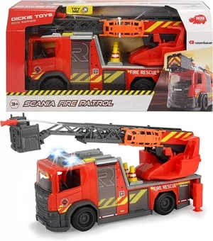 Gaisrinė mašina Dickie Toys SOS Scania Fire Truck 203716017038, raudona