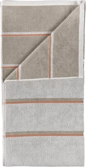 Zone Denmark - Sauna Bath Towel 140x70 cm - Soft Grey, Eucalyptus, Terracotta