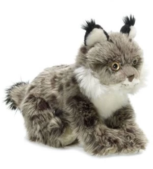 Pliušinis žaislas WWF Lynx, smėlio, 23 cm