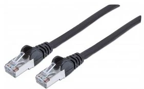 INTELLINET Patchkabel Cat6A CU S/FTP LSOH 0.50m juodas
