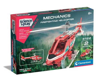 Konstruktorius Clementoni FIREFIGHTING HELICOPTER 75075BL, plastikas