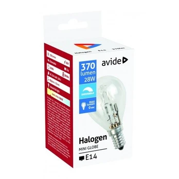 Halogeninė lempa AVIDE E14 mini, P45 28W