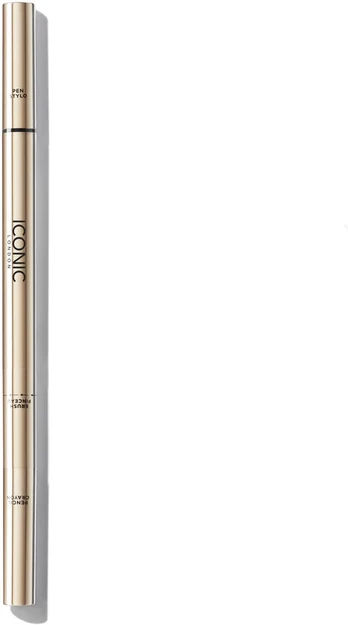 ICONIC LONDON - Triple Precision Brow Definer - Juodas Brown