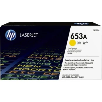 Tonerių kasetė HP 653A, geltona