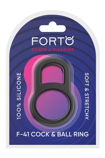 FORTO F-41 Lock Dual Support Silicone Black Ring Adjustable